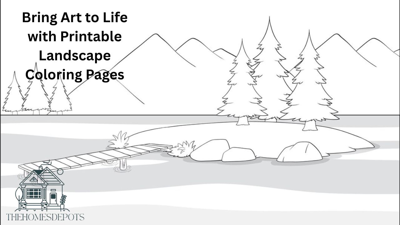 Landscape Coloring Pages