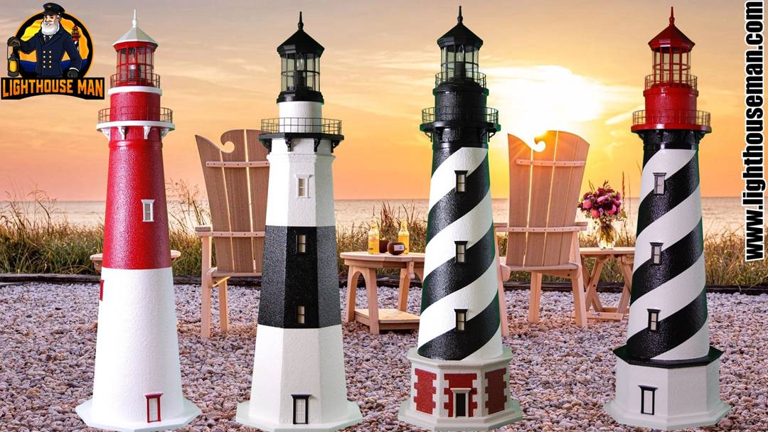 Light Up Your Landscape Nautical Backyard Ideas with Garden Lighthouses