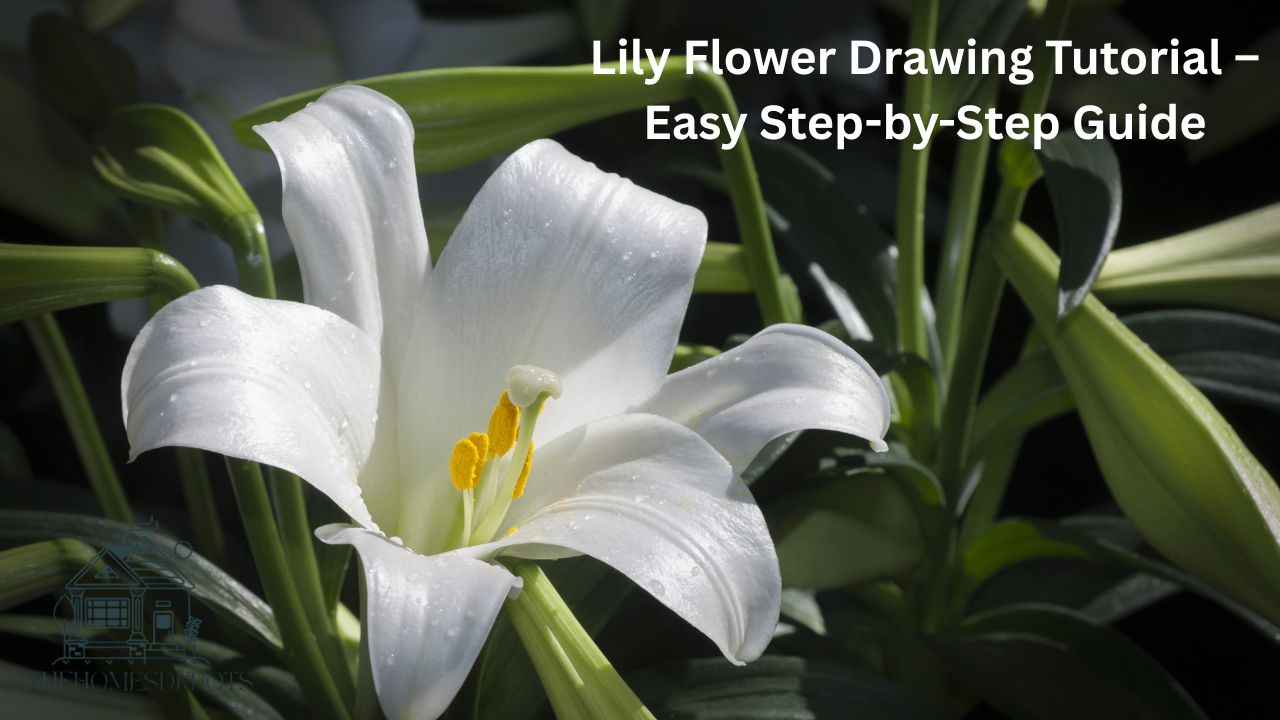 Lily Flower Drawing