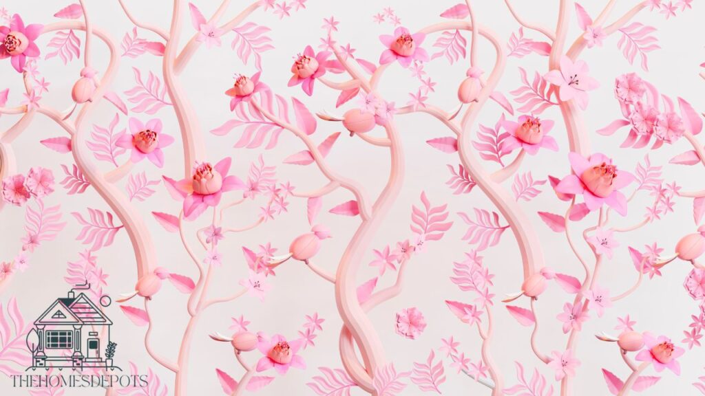 Pink Flower Wallpaper: Stunning Designs for Your Space 3 Vintage Pink Flower Wallpaper