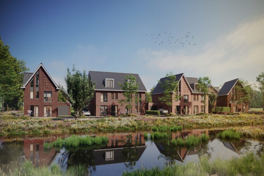 Real Estate Visualizations - A Necessity in Today’s Property Market 2 3D exterior rendering of architectural competition proposal for Boekgraaf in Leerdam, Netherlands, crafted by RNDR
