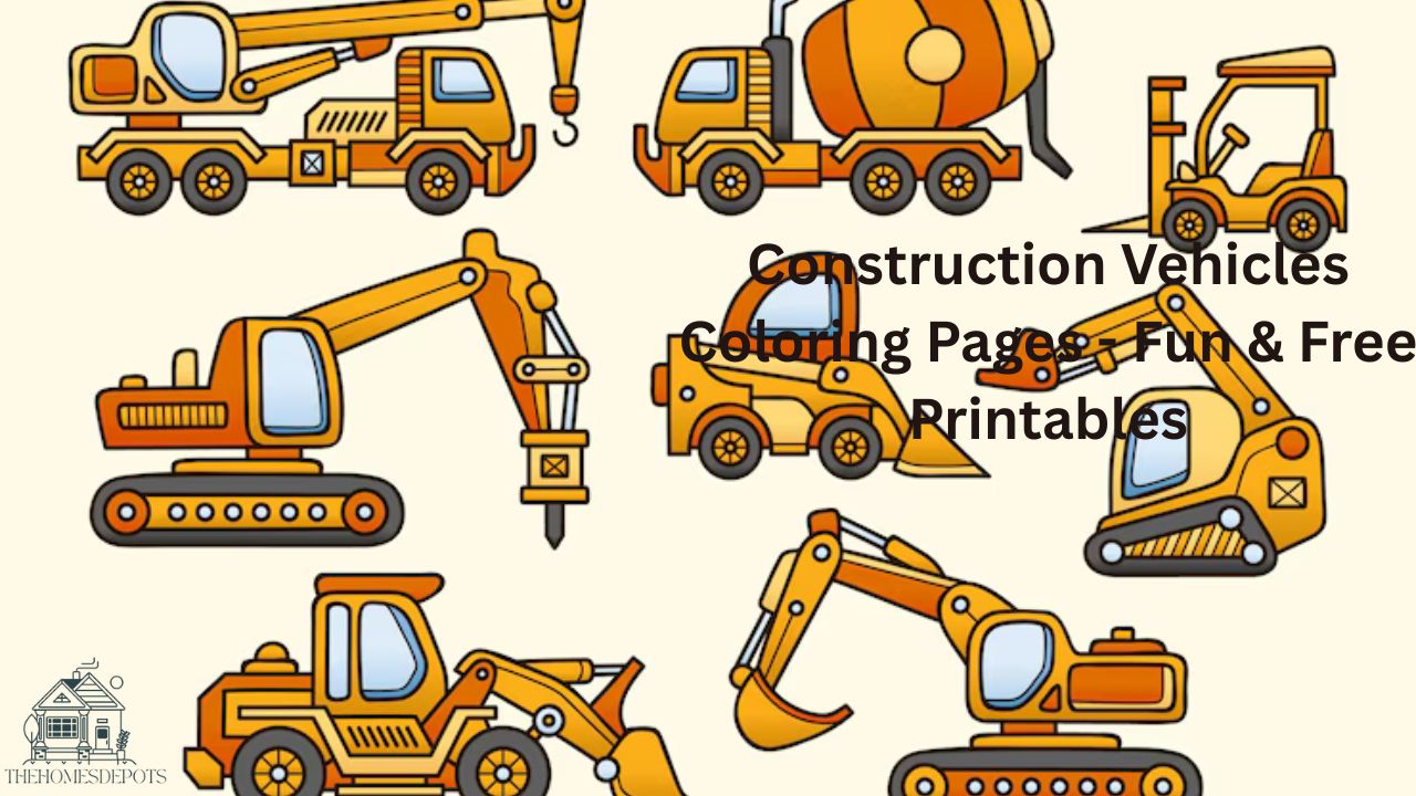 Construction Vehicles Coloring Pages
