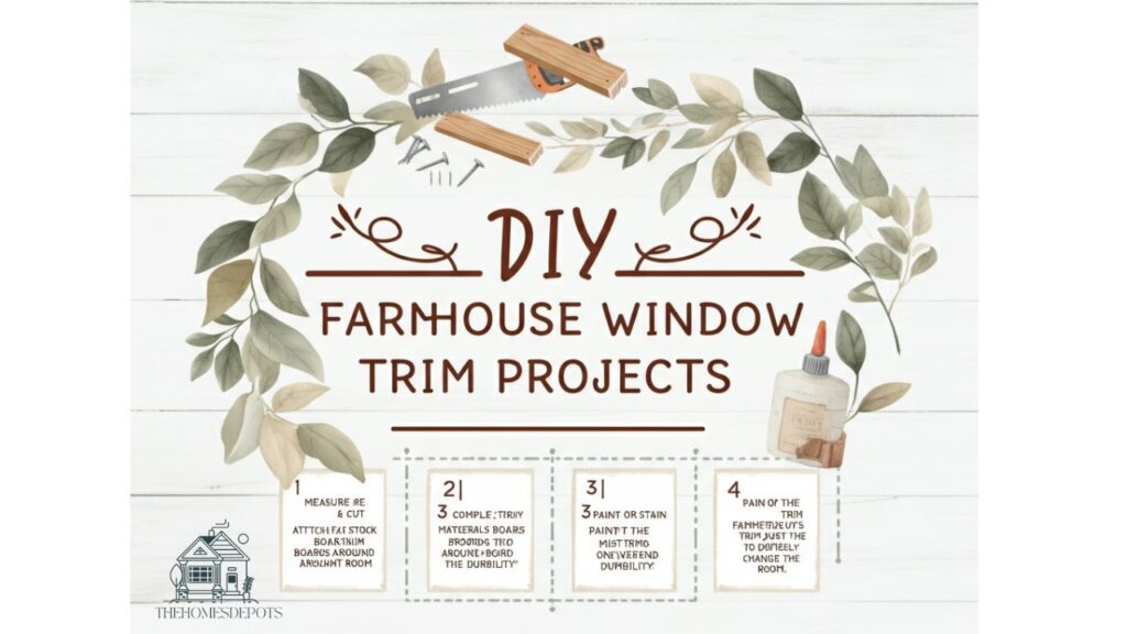 Farmhouse Window Trim Ideas | Stylish & Timeless Designs 3 DIY Farmhouse Window Trim Projects