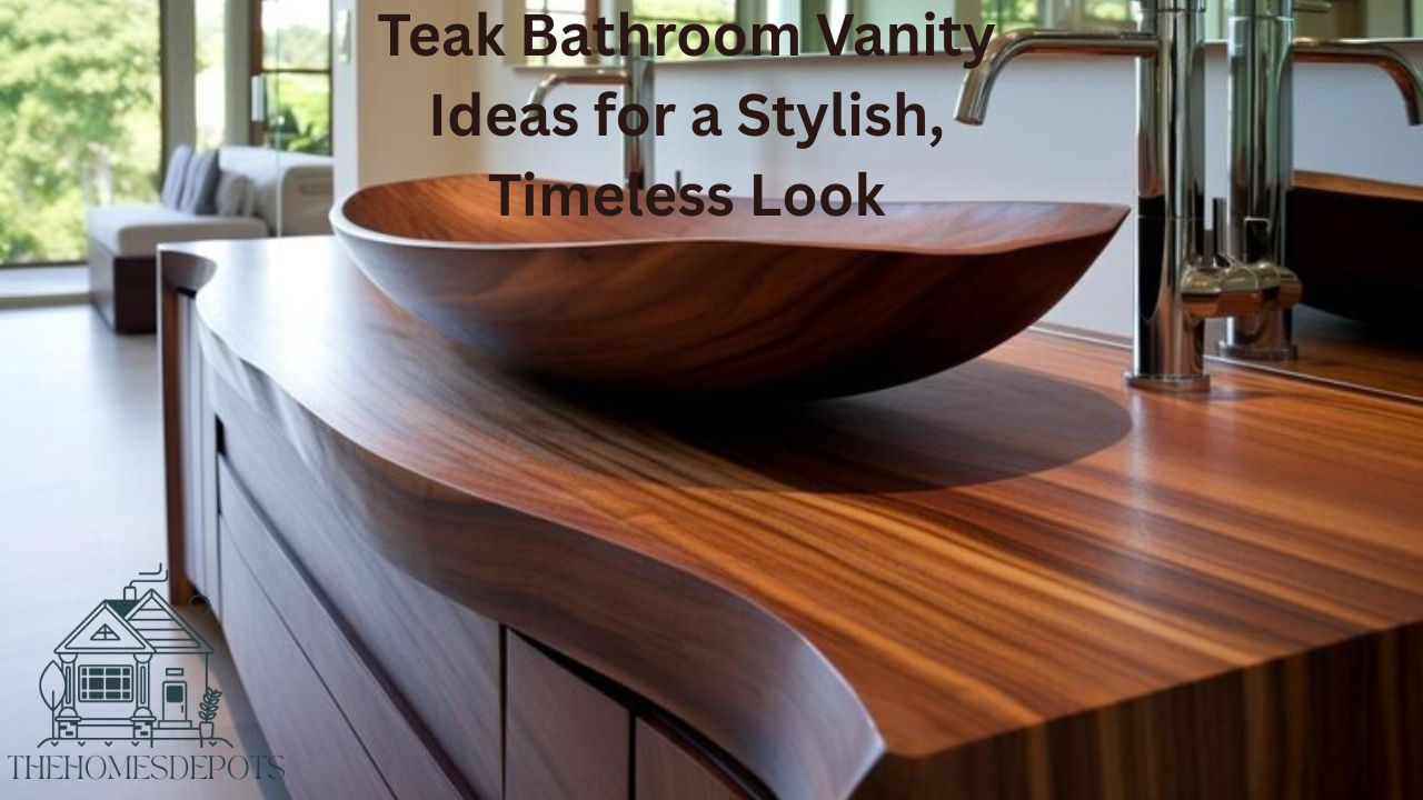 Teak Bathroom Vanity