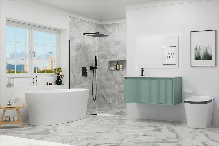 To Wall - Mount or Not The Great Bathroom Vanity Dilemma